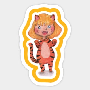 Tiger cat Sticker